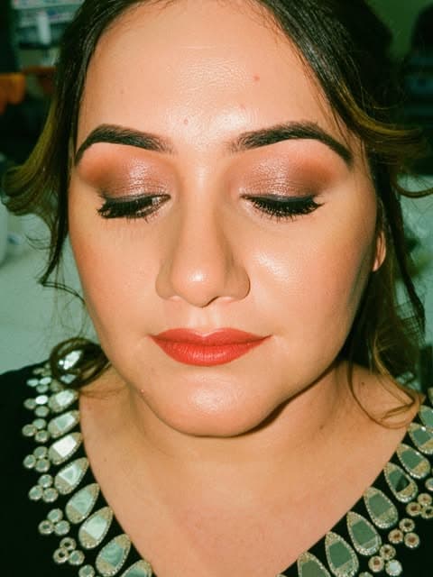 Soft glam makeup